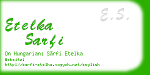 etelka sarfi business card